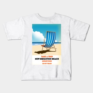 New Brighton Beach Merseyside Kids T-Shirt